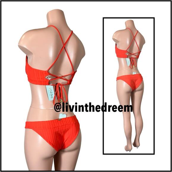 Luli Fama Corazon de Seda XL Reversible Bustier & Bottom XL $190 - Picture 7 of 15